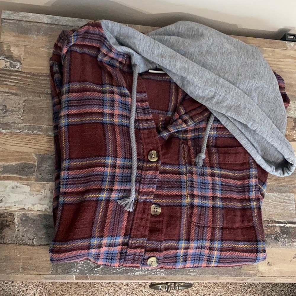 Hooded flannel